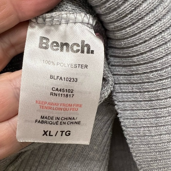 BENCH beautiful Hoodie in XL / Gray - Picture 3 of 7